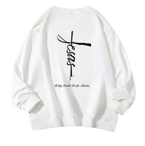 White Jesus sweatshirt